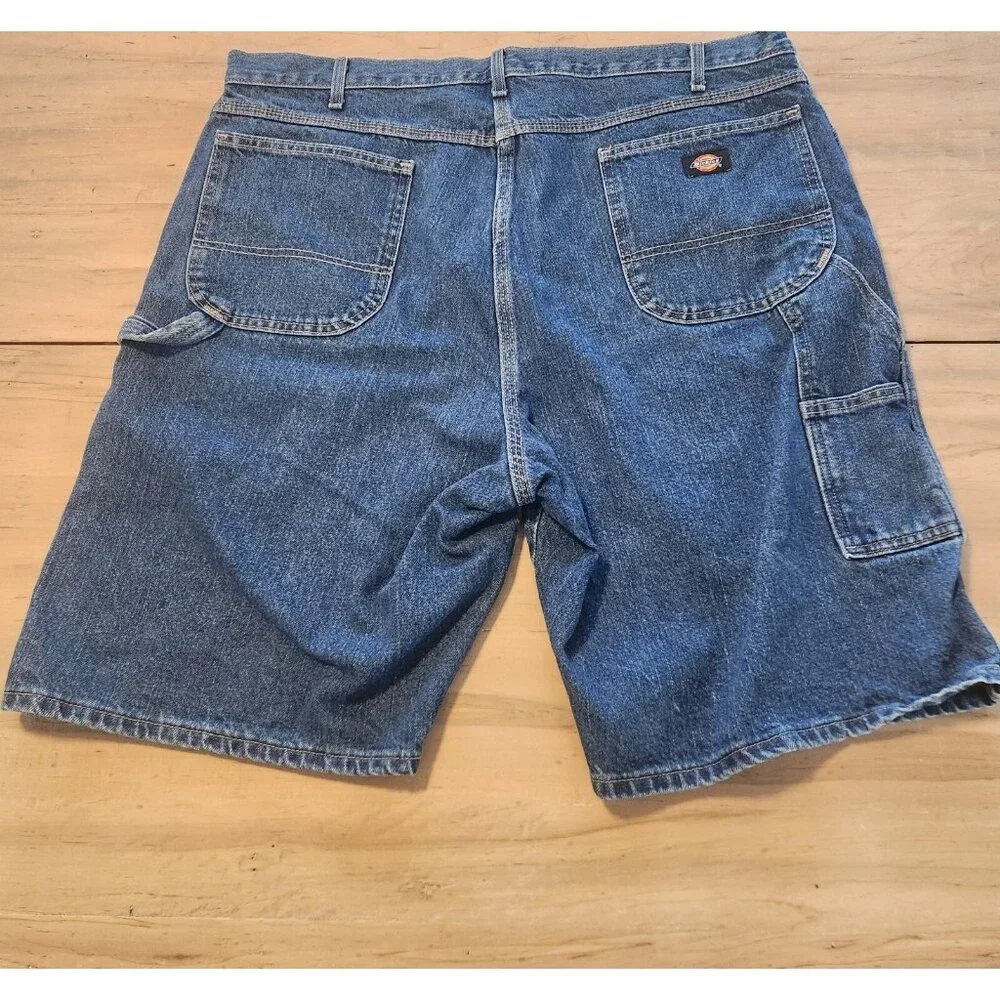 Dickies Denim Carpenter Shorts Relaxed Fit Stretch Skater Mens Size‎ 42 EUC